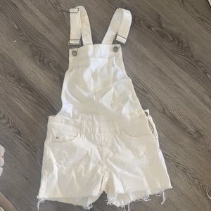 White short overalls